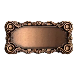 Customized Bronze Nameplate Png Ral PNG image