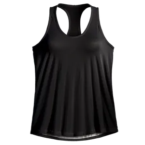 Cut-out Black Tank Top PNG 06282024 PNG