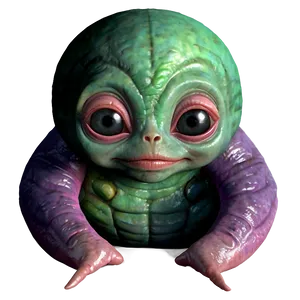Cute Alien Baby PNG 98