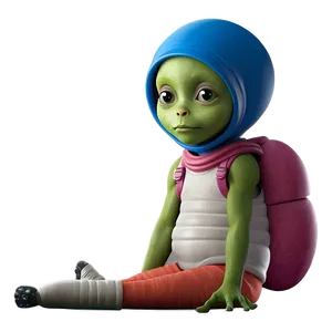 Cute Alien C PNG image