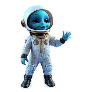 Cute Alien In Space Suit PNG 75 PNG