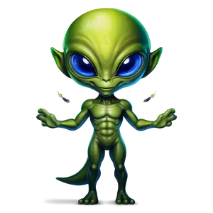 Cute Alien Mascot Png 05032024 PNG image