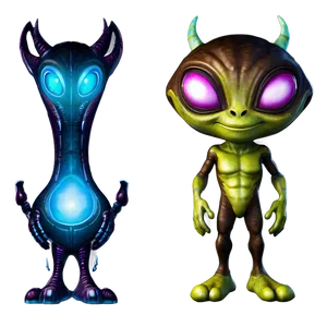 Cute Alien Mascot PNG Oys