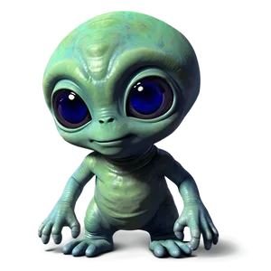 Cute Alien On Adventure PNG 92 PNG