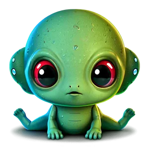 Cute Alien With Planets PNG 22 PNG