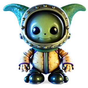 Cute Alien With Space Helmet PNG 06292024 PNG
