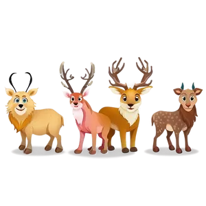 Cute Animal Cartoon Drawing PNG 57