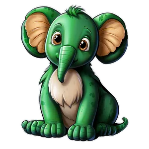 Cute Animal Cartoon Drawing PNG Mru87