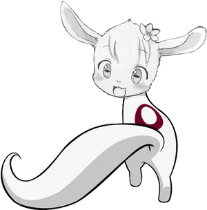 Cute_ Anime_ Goat_ Character PNG image