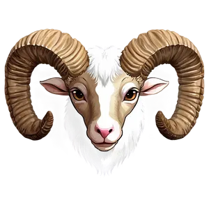 Cute Anime-style Ram Head PNG 77 PNG