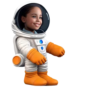 Cute Astronaut Character Png 7 PNG image