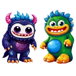 Cute Baby Monster PNG 05232024