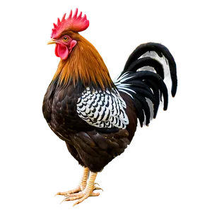Cute Baby Rooster PNG Fow
