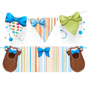 Cute Baby Shower Banner PNG 06122024
