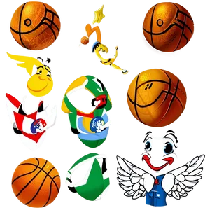 Cute Basketball Cartoon Png 06212024 PNG image