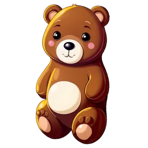 Cute Bear Character PNG 05032024