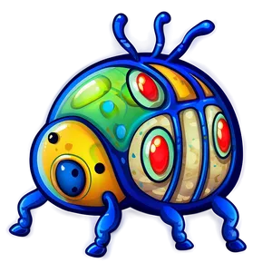 Cute Beetle Clipart PNG 05242024