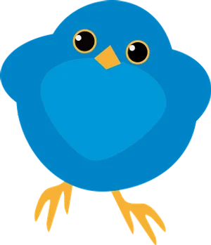 Cute_ Blue_ Bird_ Cartoon