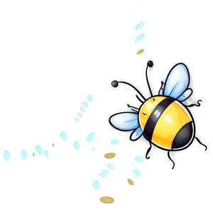 Cute Bumblebee Illustration PNG 05252024