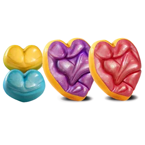 Cute Candy Hearts Png 06212024 PNG image