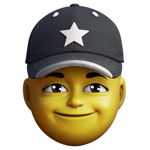 Cute Cap Emoji PNG Kwb