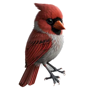 Cute Cardinal Character Png 05242024 PNG image