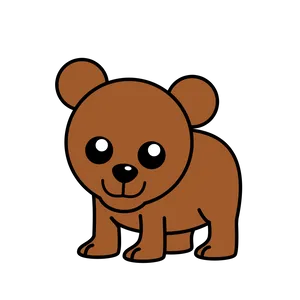 Cute Cartoon Bear PNG image