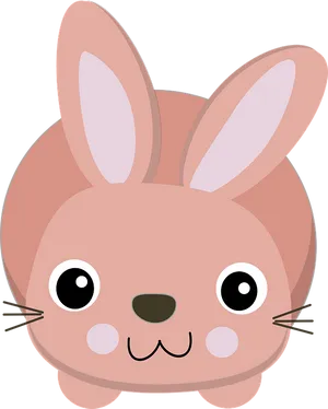 Cute Cartoon Bunny Head.png PNG image