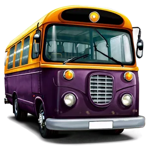 Cute Cartoon Bus Design Png 06272024 PNG image