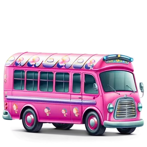 Cute Cartoon Bus Design Png Qut39 PNG image