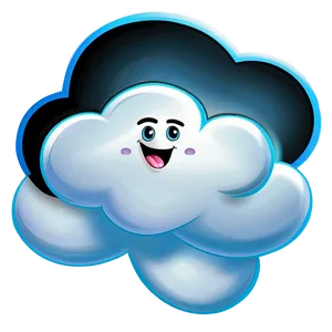 Cute Cartoon Cloud PNG 2