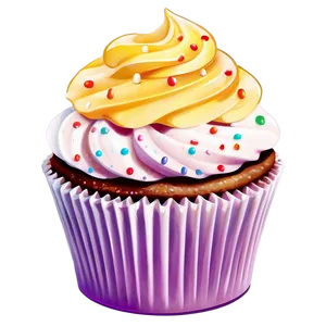 Cute Cartoon Cupcake PNG 86