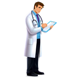 Cute Cartoon Doctor Character Png 06262024 PNG image