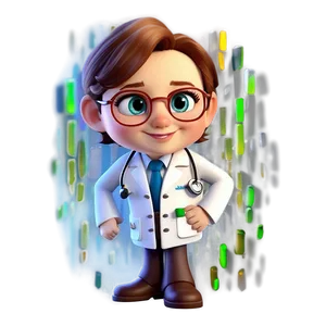 Cute Cartoon Doctor Character Png Cqt PNG image