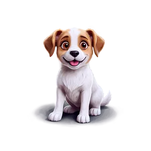 Cute Cartoon Dog Poses Png 06132024 PNG image