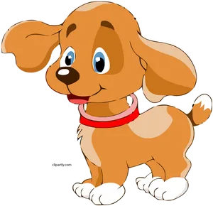 Cute Cartoon Dog Smiling PNG image