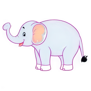 Cute Cartoon Elephant Png 26 PNG image