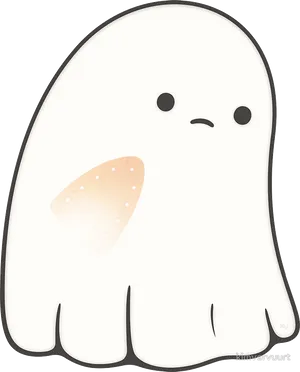 Cute Cartoon Ghost PNG image