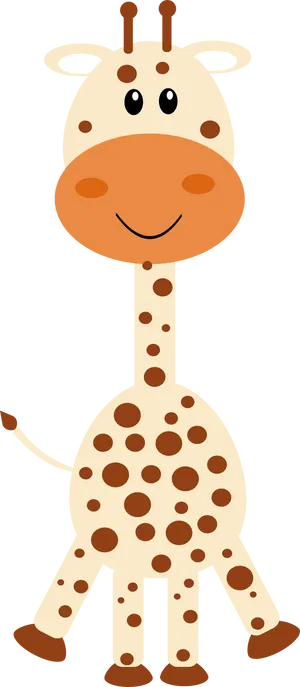 Cute Cartoon Giraffe PNG image