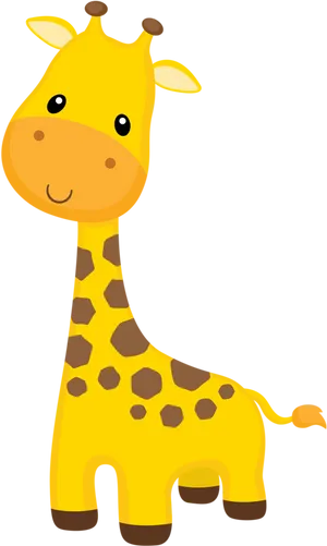 Cute Cartoon Giraffe PNG image
