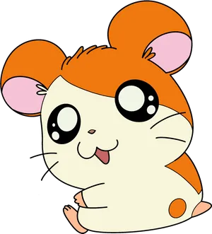 Cute Cartoon Hamster PNG image