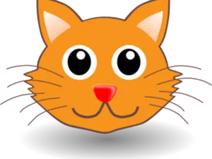 Cute Cartoon Kitten PNG image