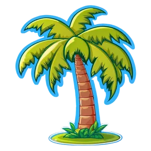 Cute Cartoon Palm Tree Png 06212024 PNG image