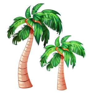 Cute Cartoon Palm Tree Png 32 PNG image