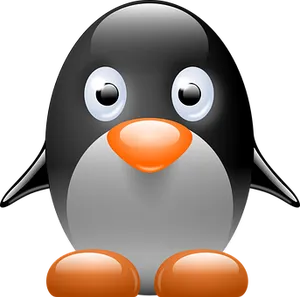 Cute Cartoon Penguin Illustration