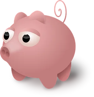 Cute Cartoon Pig Vector PNG image