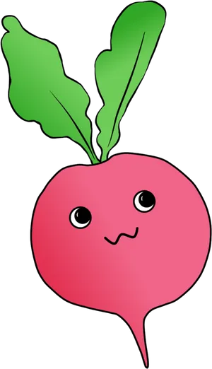 Cute Cartoon Radish PNG