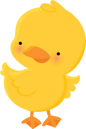 Cute Cartoon Rubber Duck Illustration PNG