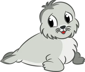 Cute_ Cartoon_ Seal_ Pup