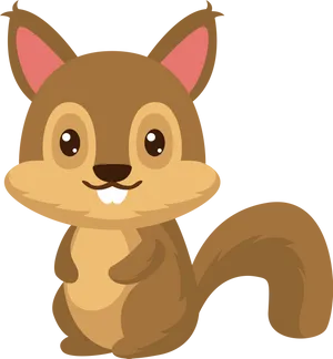 Cute Cartoon Squirrel